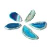 Agate Slices Irregular Agate Light Table Slices for DIY Jewelry Making Home Decoration Blue 1.2‑2in
