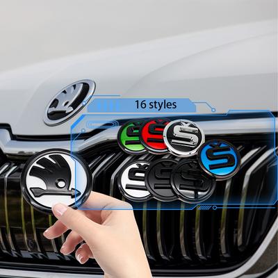LEDD9 2026 Горячее Для 8см 9см 10см Значок На Капот Автомобиля Спереди Наклейка На Задний Багажник Для Skoda S Skoda Kodiaq Fabia Kamiq Karoq Octavi