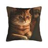 Милый котенок в толстовке (3) Наволочка  Дизайнерская Наволочка Ретро Модная Наволочка Для Гостиной Дивана