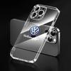 Для VW 80% Новый Модный Прозрачный Чехол для Телефона с Логотипом Автомобиля Для IPhone 11 12 13 14 Pro Max XR X XS SE 7 8 Plus Для Volkswagen 3