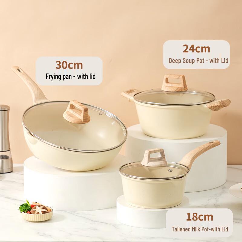 Triceratops Maifan Stone Non-stick Cookware Set