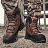 Outdoor High-top Boots Men Thick-soled Shock-absorbing Combat Boots Men Breathable Wear-resistant Casual Hiking Shoes Men