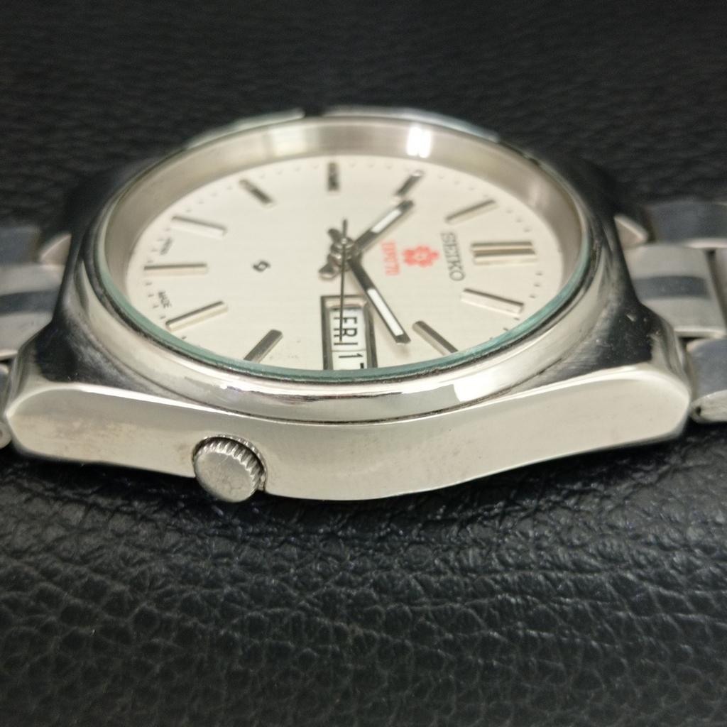ОРИГИНАЛЬНЫЕ ВИНТАЖНЫЕ АВТОМАТИЧЕСКИЕ МУЖСКИЕ ЧАСЫ SEIKO EXPO 70 ЯПОНИЯ СЕРЕБРЯНЫЙ ЦИФЕРБЛАТ a708788-1