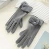 Velvet Winter Gloves Windproof Women Mittens All-Match Plush Gloves  Outdoor
