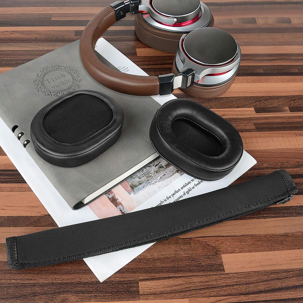 Амбушюры Geekria, оголовье, совместимые с наушниками ATH, сменные амбушюры для наушников + комплект амбушюр Audio-Technica MSR7, MSR7NC, MSR7BK, MSR7GM и т. д.