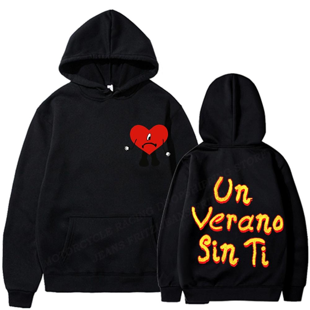 Толстовка с принтом Un Verano Sin Ti Bad Bunny, женская модная толстовка унисекс с длинными рукавами, пальто для девочек, женское пальто с флисовой одеждой с капюшоном