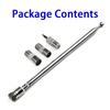 Антенна 75 см с 3 адаптерами, телескопическая антенна DAB FM-радио, HiFi AV-ресивер, мини-автомобильная внешняя антенна для замены