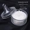 White Crystal Purification Bowl: Demagnetization Stone, Amulet Salt Container, Gem Glass.
