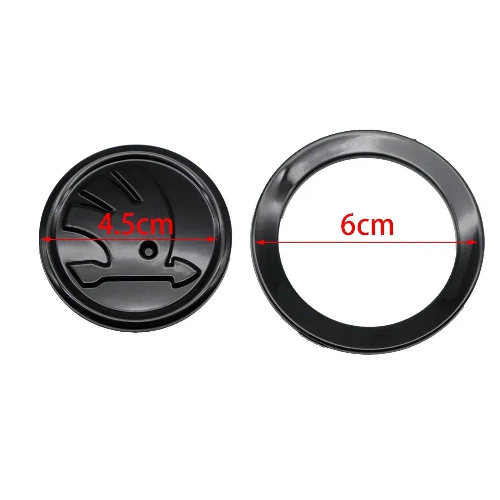 WMZW4 Automobile ABS steering wheel badge is suitable for Skoda Octavia Scala Rapid Kamiq Kodiaq Fabia Superb Karop Accessorie