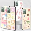 Милый Чехол Hello Kitty для Samsung Galaxy Note 20 Ultra 10 Plus 9 8 ТПУ Чехол для Телефона Note 10 Lite Черный Мягкий Чехол Funda Capa