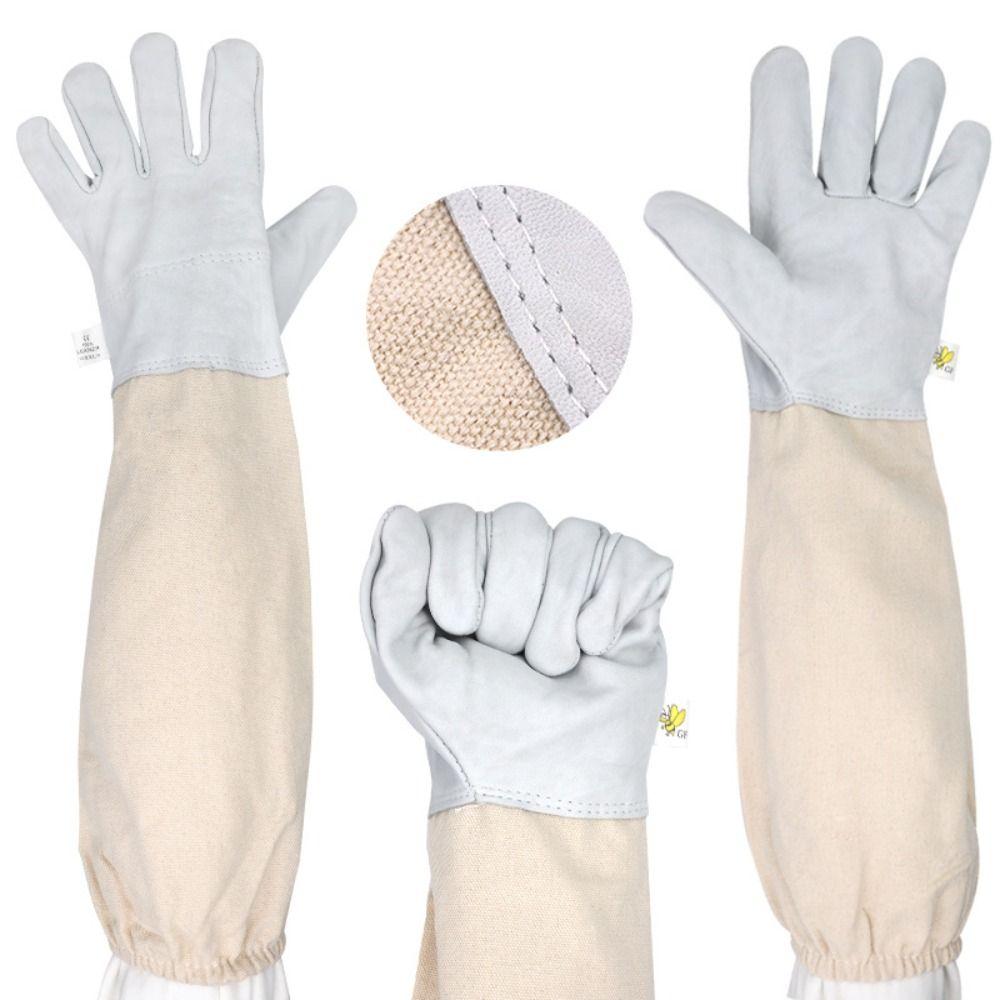 1 Pair Safe Anti-bee Gloves Professional Beehive Tools Beekeeping Gloves Beekeeping Tools