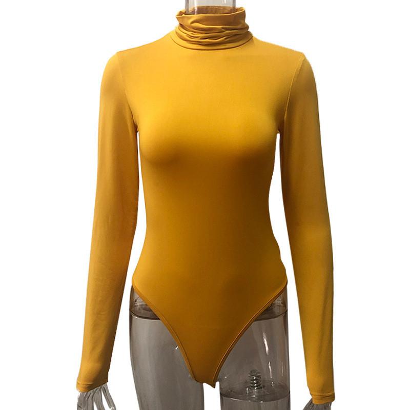 Urban Style Bodysuit For Women With Milk Silk Fabric And Button Details For Casual Wear