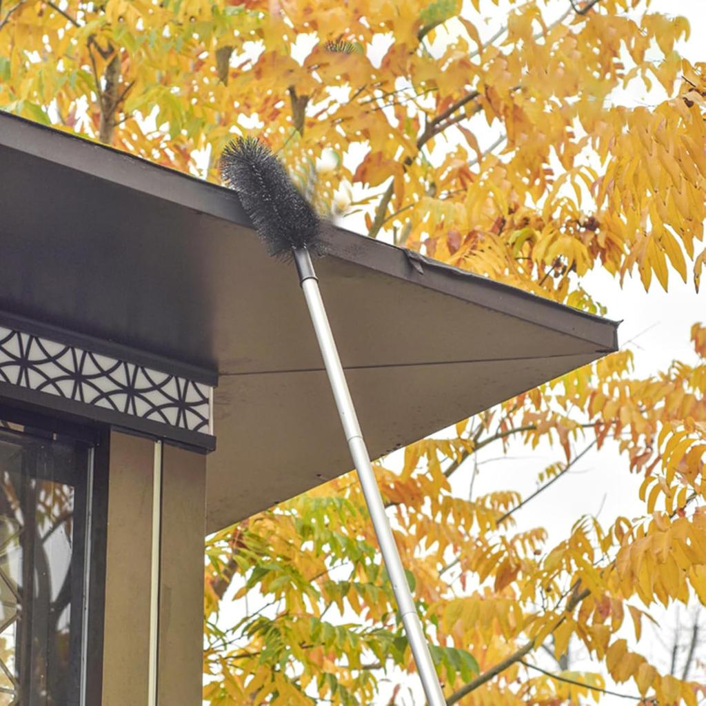 Flexible Bendable Gutter Cleaning Brush Head With Steel Wire For Efficient Debris Removal Drainage Systems Cleaning Tool