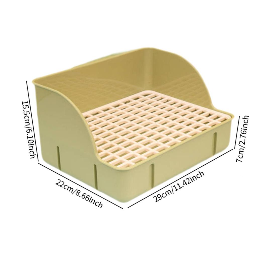 Лоток для туалета для кроликов, туалет для животных, приучение к горшку, угловой туалет для кроликов, ящик для хорька, хомяка, дракона, кошки, морской свинки, голландские принадлежности