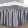 Polyester Bed Ruffles Removable Bed Side Skirt New Bed Skirt  Home