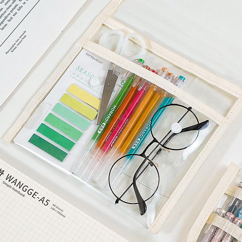 Цветной чехол для ручек, сумка для хранения ручек большой емкости, вмещает 36/108 гелевых ручек, портативная сумка для канцелярских принадлежностей