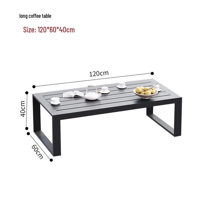 Aluminum Alloy Outdoor Patio Sofa - Sunproof & Waterproof Lounge Furniture for Garden, Terrace, or Office.