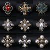 Vintage Baroque Pearl Brooch Exaggerated Cross Brooch Brooch Fashion Multifunctional Clothing Accessories