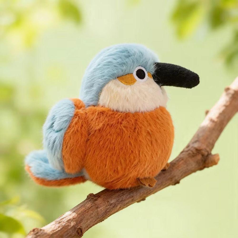 Fluffy Material Lifelike Bird Plush Soft Texture Stuffed Bird Doll Bird Plush Toy Birthday Gift