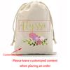 Personalized Muslin Favor Bags Floral Bridesmaid Gifts Wedding Favor Bags Birthday Bridal Shower Bachelorette Party Decoration