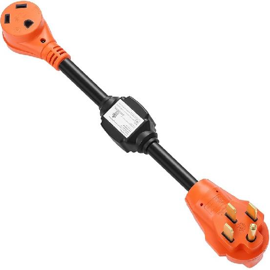 50 Amp To 30 Amp RV Adapter, Heavy Duty, Durable And Safer Plug With An Easier Grip