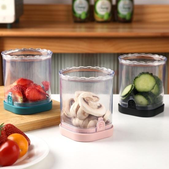 Yousheng Fruit Slicer Cup Stainless Steel Fruit Slicer 8-Blade Quick Cutter for Strawberries Bananas Handheld Kitchen Tool for Even Slices