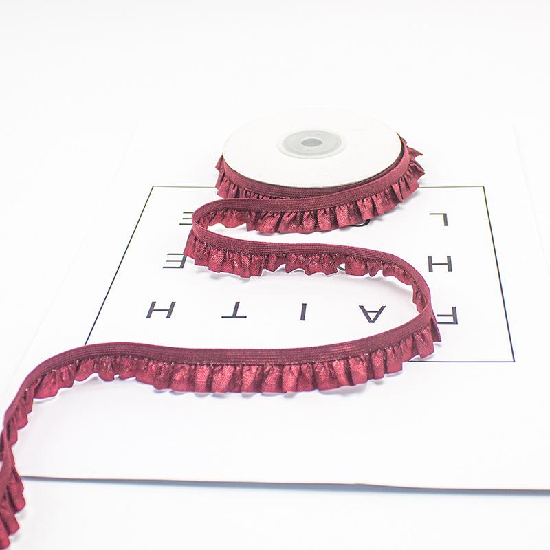 Bluebird 15Mm Unilateral Fungus Lace Webbing Wrinkled Elastic Belt Ruffle Edge Elastic Band Baby Clothes Pet Clothes