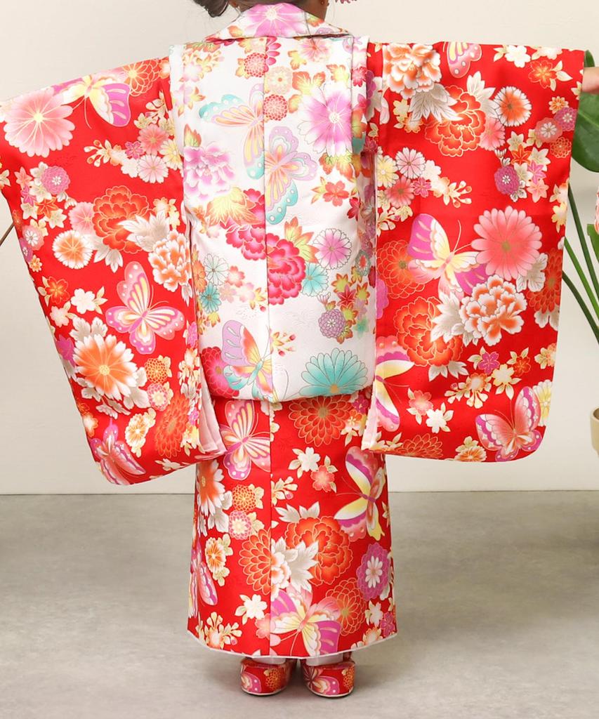 Кимоно 3 года Полный комплект для девочек Великолепные девушки D [KYOETSU] Сити-Го-Сан ((01)Д2-С2)