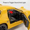 1:24 Scale RX7-FC MX-5 Car Model Toy Music Light Pull Back Vehicle Metal Diecast Supercar Models for Kids Boys Holiday Gifts