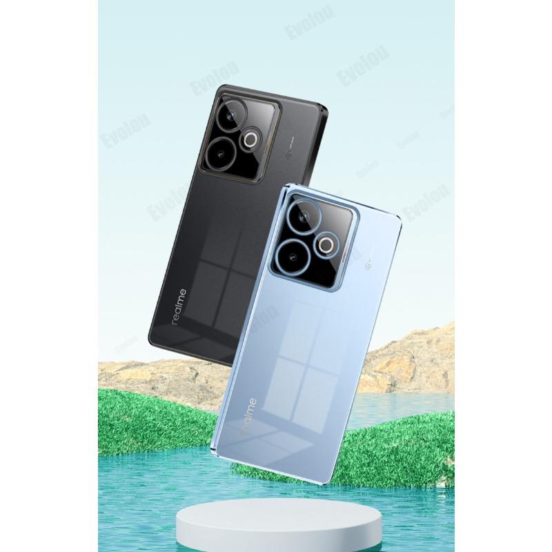 Ультратонкий силиконовый чехол из ТПУ с гальваническим покрытием для OPPO Realme GT 7 7T Гальваническое прозрачное противоударное покрытие для Realme GT 7 Pro