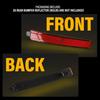 Pair Bumper Rear Reflectors Lens Housings Red 2007-2015 For GM2830100 GMC Acadia