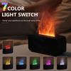 2-in-1 Ultrasonic Essential Oil Diffuser and Colorful Flame Night Lights Fine Water Mist USB Air Humidifier for Home Office Gift