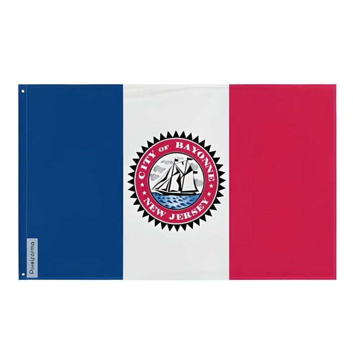 Drapeau - Multicolore - Bayonne (New Jersey) - 128 X 192 Cm - Polyester - Recto/verso