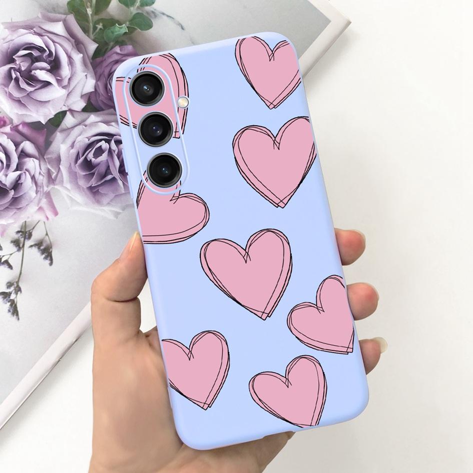 For Samsung A15 Case A05 A05S A25 4G Cover Cute Love Heart Butterfly Silicone Soft Fundas For Samsung Galaxy A15 SM-A155F Bumper