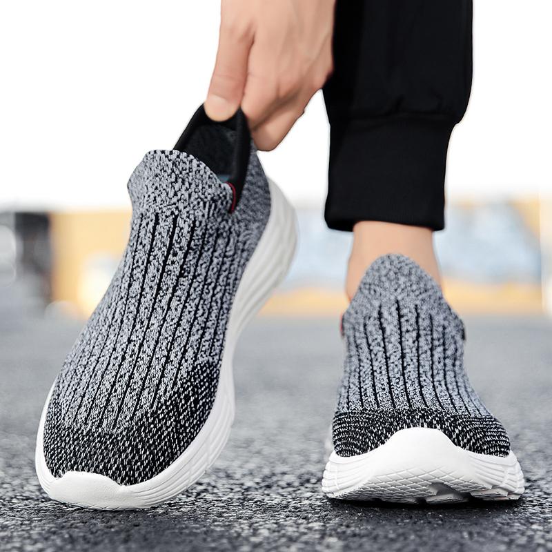 Мужская модная дышащая легкая летная тканая обувь большого размера, походная обувь, носки для фитнеса, спортивная обувь и обувь для отдыха