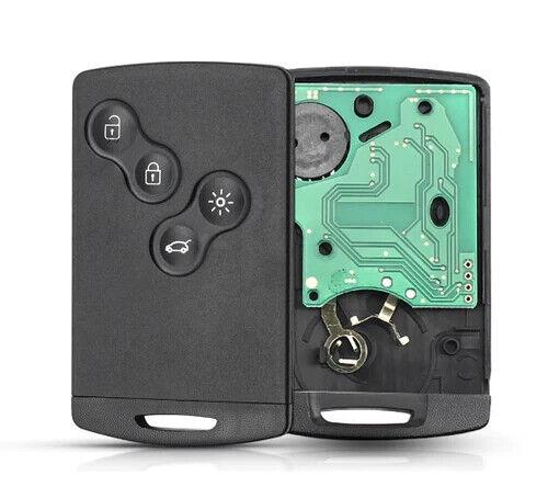 Blank Electronic Key Card Keyless Go 4 Buttons for MEGANE 3 SCENIC 3 LAGUNA 3