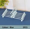 5PCS Skirt Peg Hanger Traceless Plastic Pants Rack Multifunctional Household Hanger Adjustable Trouser Clips Save Space Hanger
