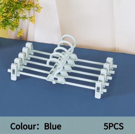 5PCS Skirt Peg Hanger Traceless Plastic Pants Rack Multifunctional Household Hanger Adjustable Trouser Clips Save Space Hanger