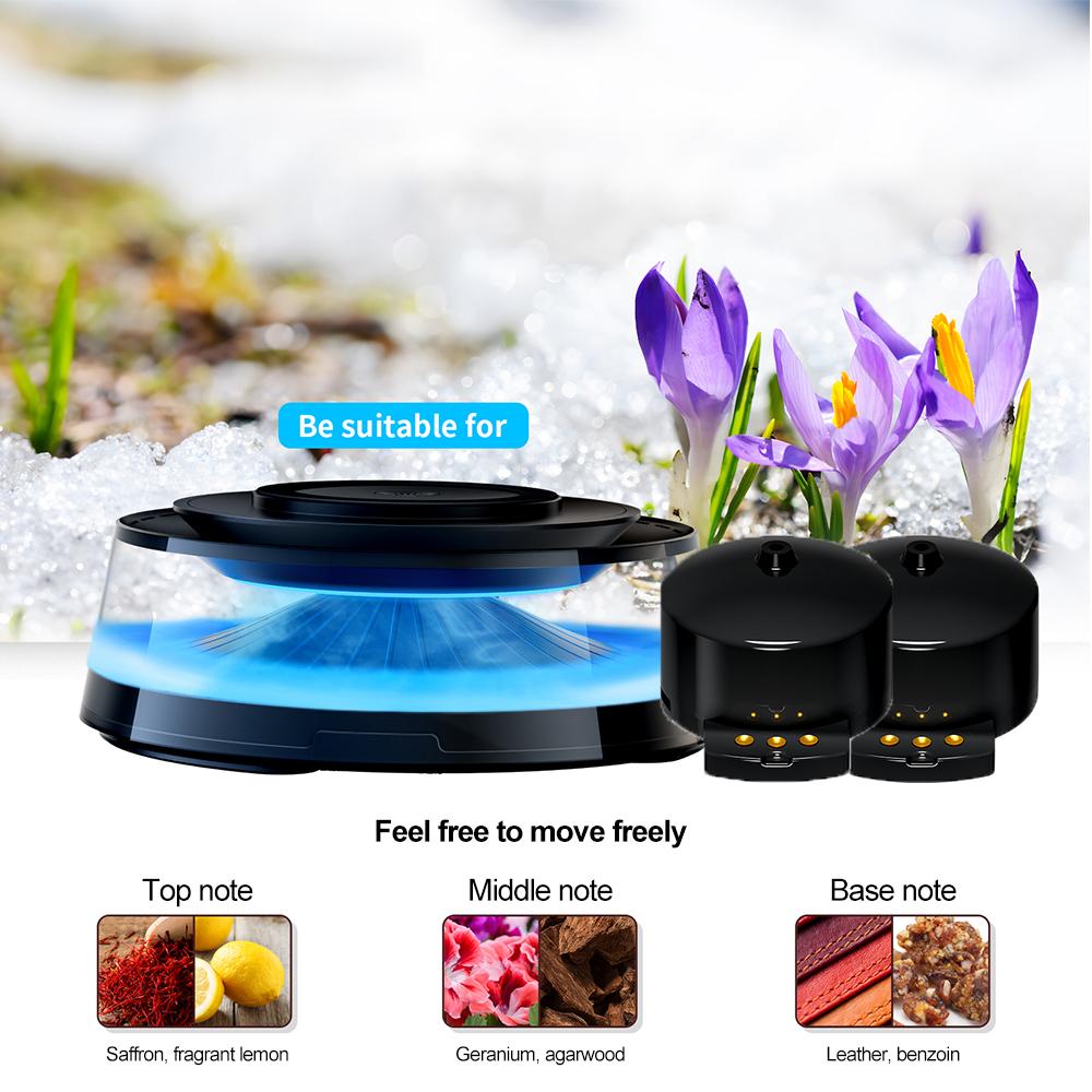 Магнитное беспроводное зарядное устройство, ароматерапевтический диффузор, автомобильный диффузор с подсветкой для iPhone, Huawei, Xiaomi, быстрое зарядное устройство мощностью 15 Вт