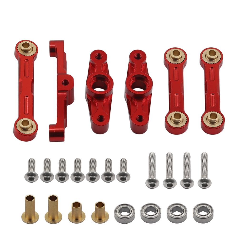 Aluminum Ball Bearing Crank Steering Assembly Link Set for Tamiya TT02 TT-02 TT-02D 1/10 RC Drift Car Parts