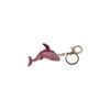 Rhinestone Dolphin Key Ring Metal Cartoon Whale Pendant  Gifts for Dolphin Lovers