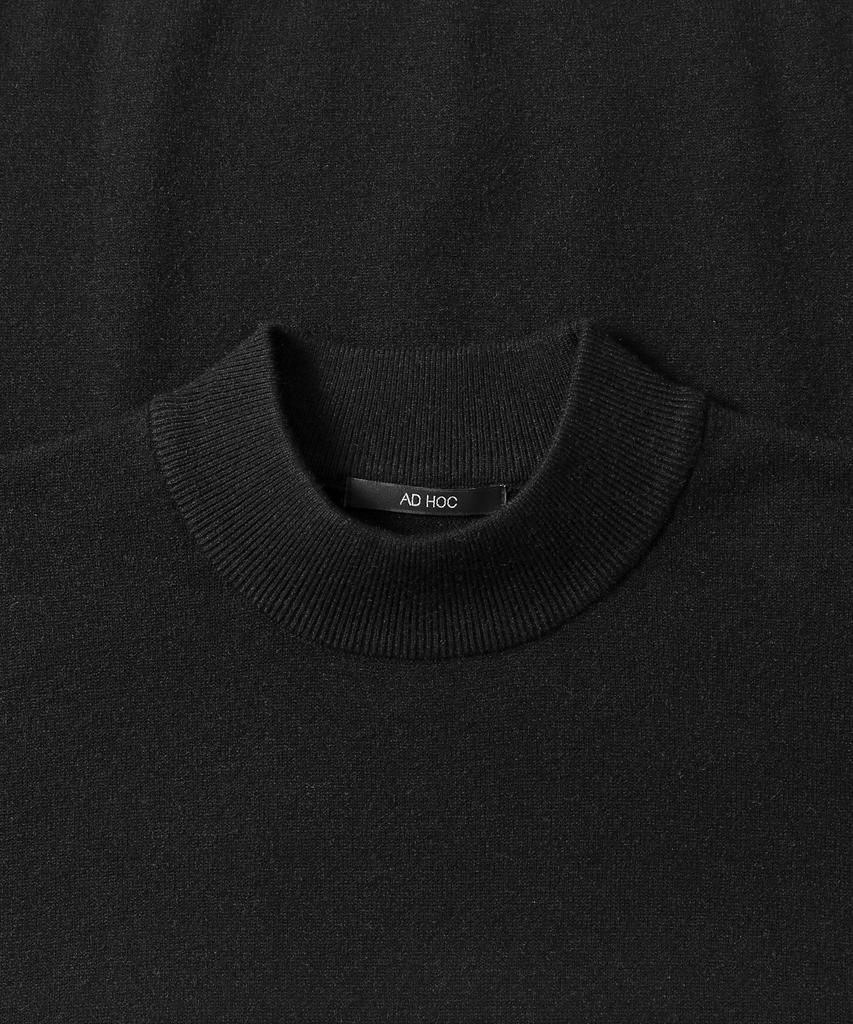 ADHOC Men'S Mock Neck Sweater (Black) (Hbalk90)
