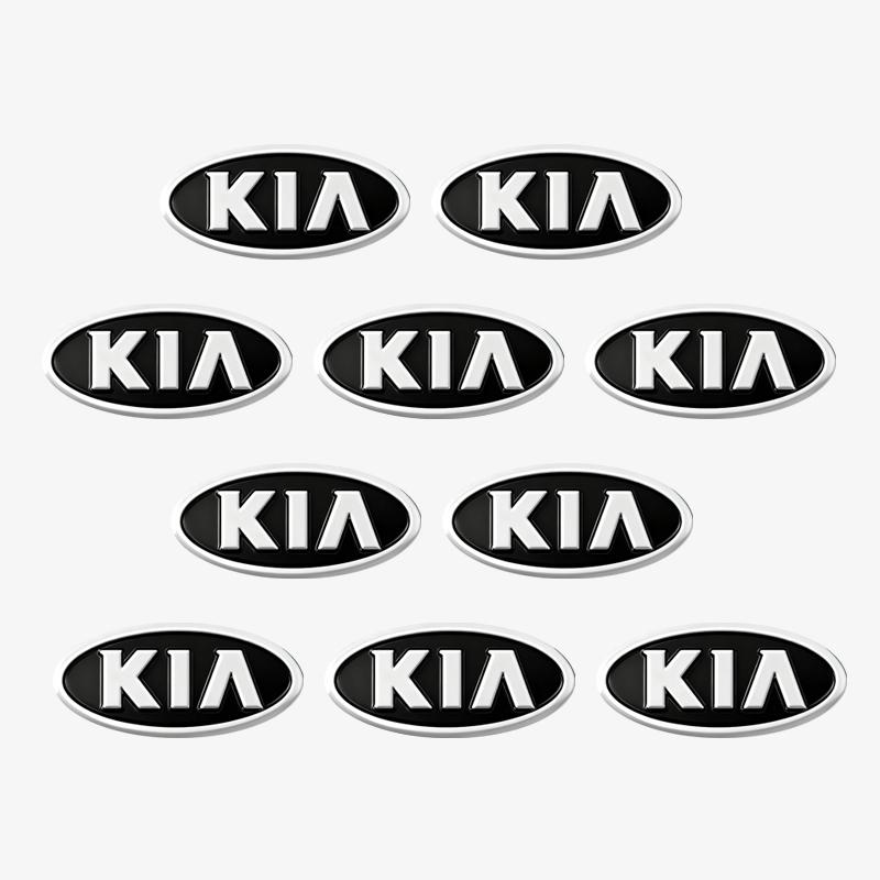 AANB1 Car Remote Key Emblem Sticker Aluminum Keys Decoration Decal For KIA K9 Sportage Niro K5 Carnival EV6 EV9 EV3 K8 Stinger Forte