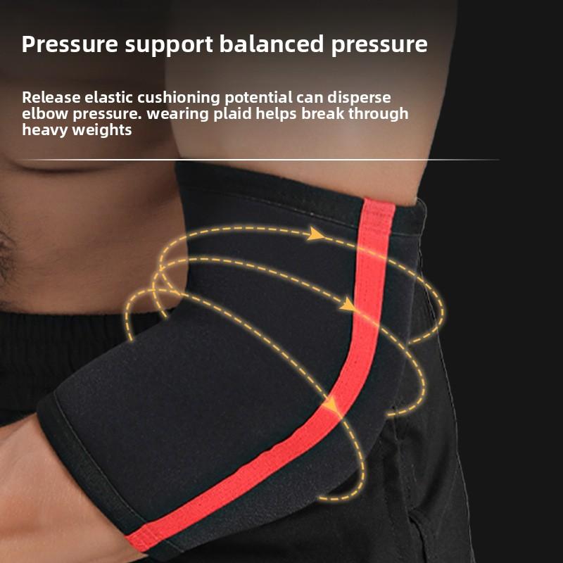 Strength Elbow Pads Fitness Weight Lift Squat Bench Press Pressure Hercules Elbow Pads Training 7 Mm
