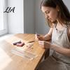 DIY Earring Making Supplies 1 Pair Acrylic Polymer Clay Depth Guide, 2/3/4/5/6mm Pottery Rolling Pin Transparent Rulers Thickness Ruler