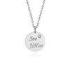 LLOYD Kids Round Engraved Silver Necklace LNS11002