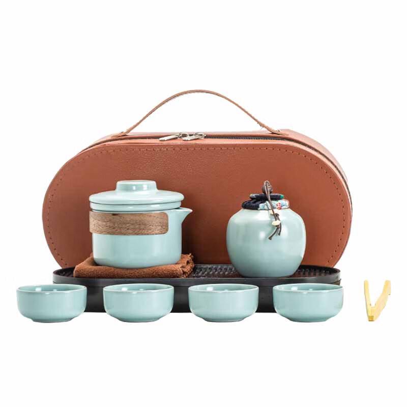 Ru Kiln Portable Travel Tea Set