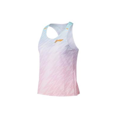 Спортивный жилет Li Ning Gradient Color Block, женские топы, розовый AAYS038-1