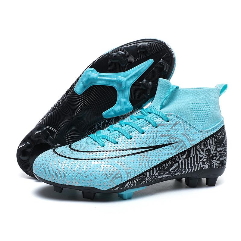 Special Assassin C Ronaldo for Children's Football Shoes Training Summer Breathable Anti-skid Competition Sneaker High-top AG Spike TF.