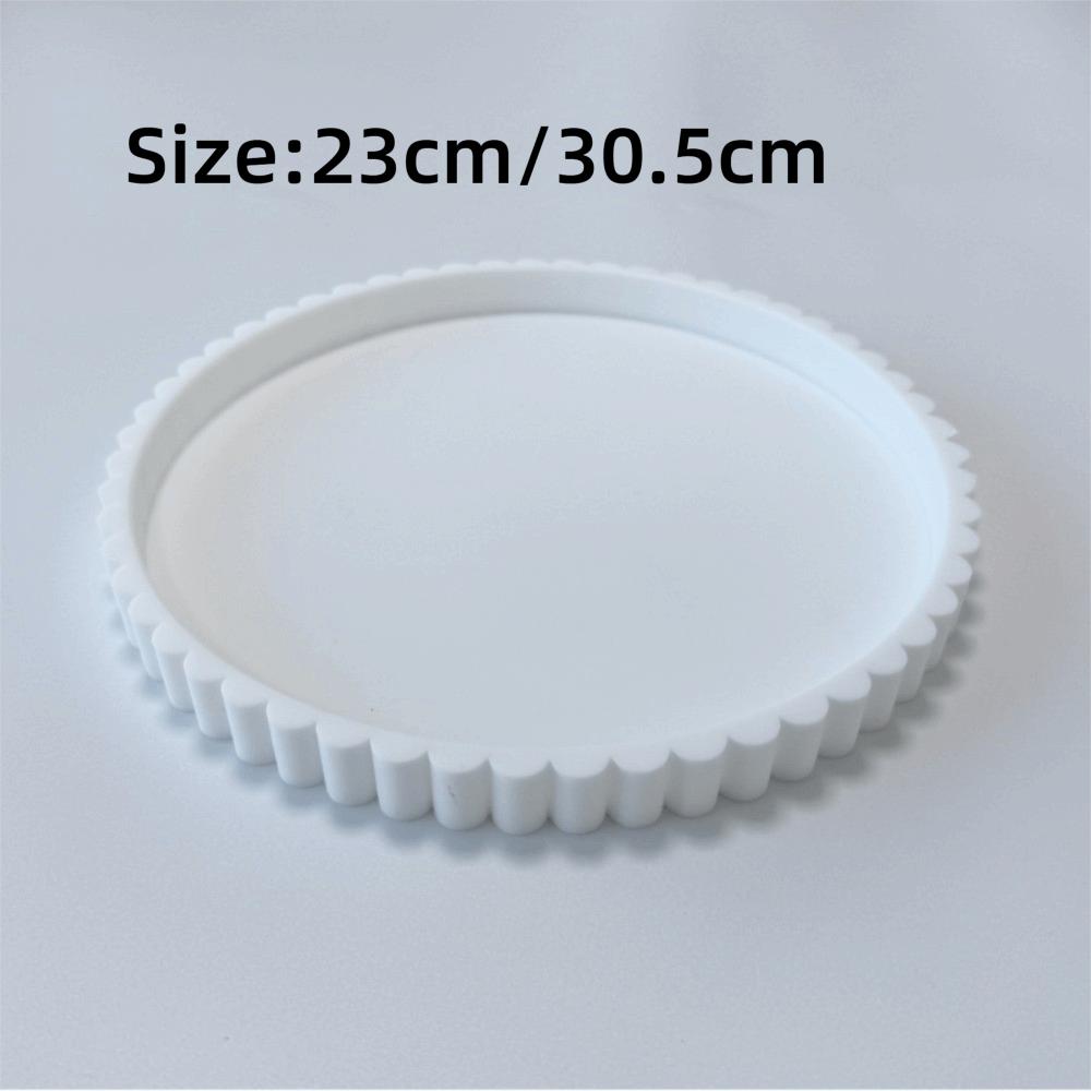 Wavy Edge Modern Decorative Tray Round Shape Multifunctional Tray New Storage Tray Coffee Table
